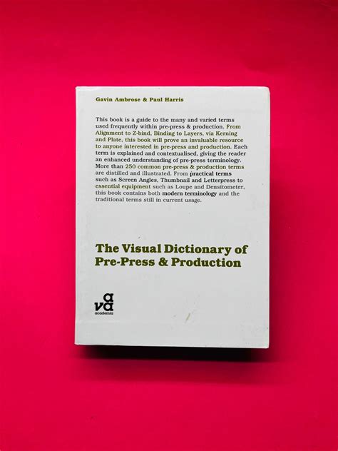 Visual Dictionary Of Pre Press Production G Ambrose E Paul Harris