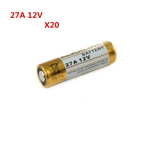20 STKS 27A 12 V droge alkaline batterij 27AE 27MN A27 voor deurbel ...