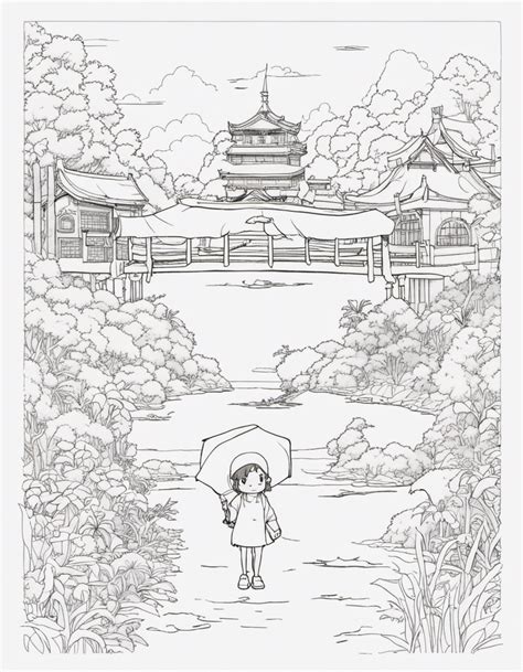 Free Studio Ghibli Art Coloring Page