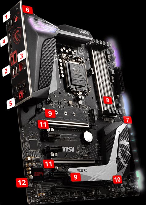 MSI Z390 Gaming Pro Carbon Motherboard | Techbuy Australia