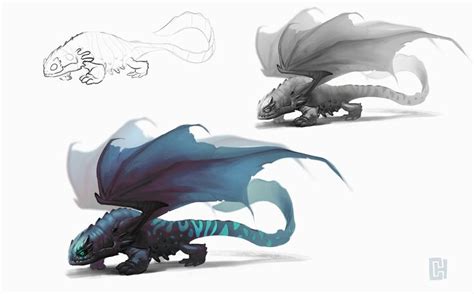 Artstation Salamander Dragon Cody Harder Dragon Sketch Dragon Art