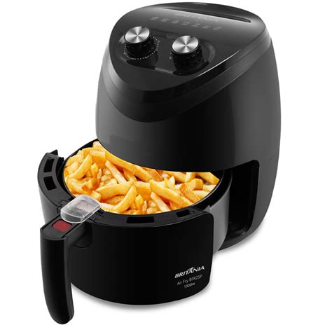 Fritadeira El Trica Air Fryer L Bfr P V Preto Brit Nia