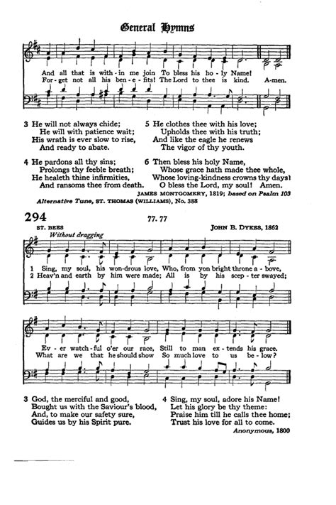 The Hymnal Of The Protestant Episcopal Church In The United States Of America 1940 293 O Bless