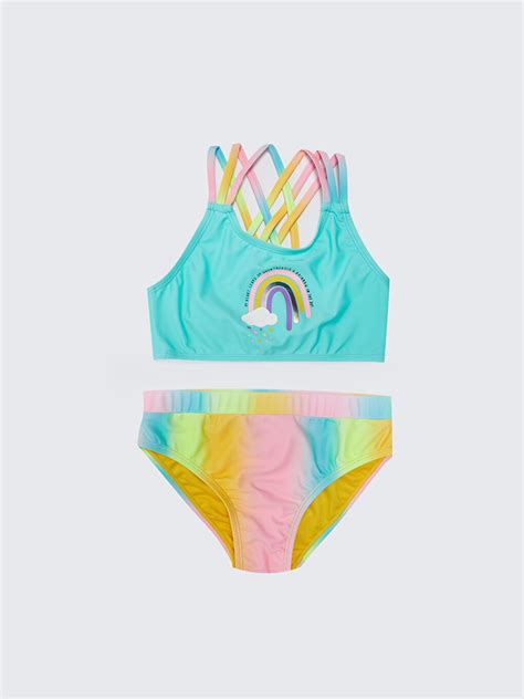 LCW Kids Karışık Baskılı Kız Çocuk Bikini S31965Z4 F9C LCW