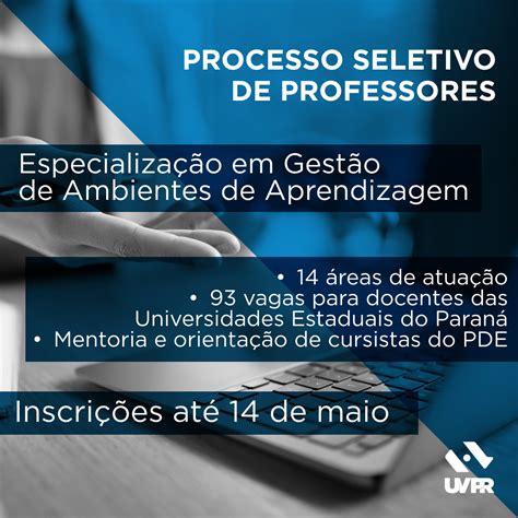 Uvpr Seleciona Professores Da Uepg Para O Programa De Desenvolvimento