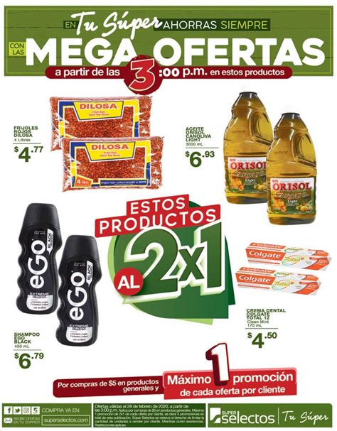 X En Mega Ofertas De S Per Selectos Febrero Tuofertasv