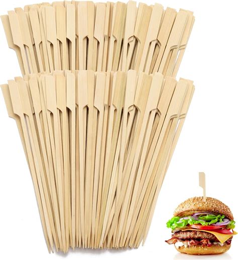 Amazon 300 PCS Bamboo Skewers For Appetizers 4 7 Inch Toothpicks