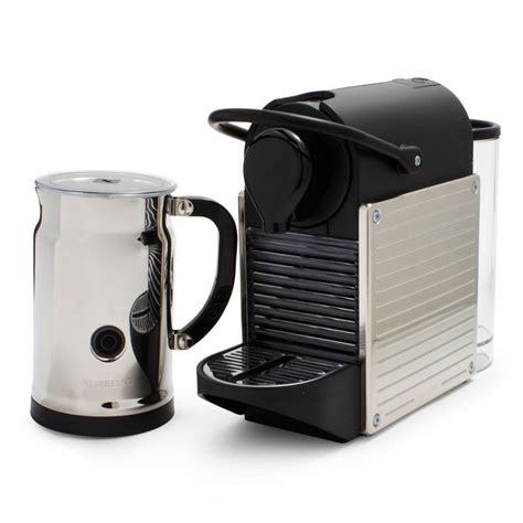 Nespresso Pixie And Aeroccino Plus Milk Frother Set Chrome Sur La