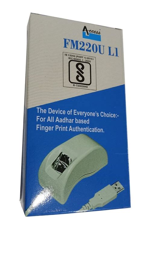 Sensor Type Optical Sensors Startek Fm U L Device Biometric