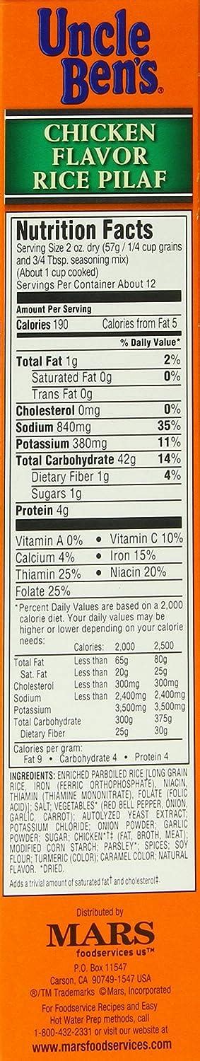 Uncle Ben's Chicken Flavor Rice Pilaf 24.6oz - Delicious and Easy to ...