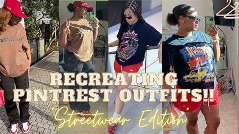 Recreating Pinterest Outfits Streetwear Edition YouTube