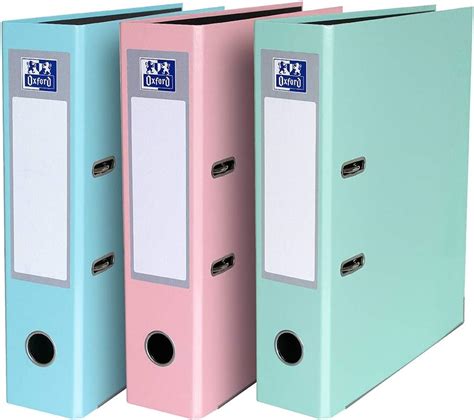 Oxford A Lever Arch Files Pastel Colours Pack Of Folders Amazon