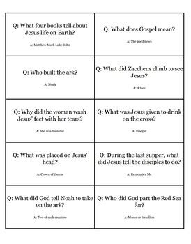 Printable Bible Trivia Worksheets