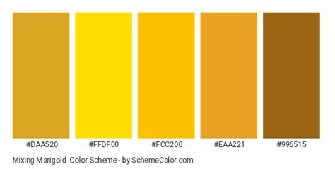 Mixing Marigold Color Scheme » Brown » SchemeColor.com