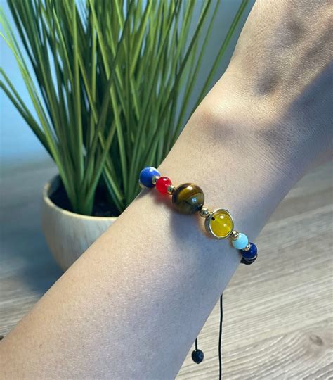 Planets Bead Bracelet Universe Galaxy Planet Bracelet Solar System