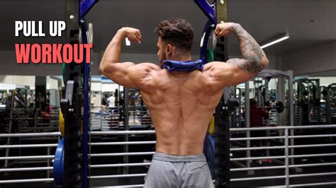 Weighted Pull Up Back Workout Youtube