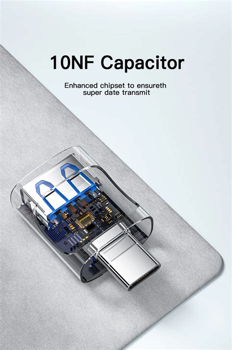 Usb Vers C Bleu Essager Adaptateur Otg Usb Vers Type C Connecteur