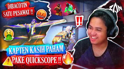 Dibacotin Satu Pesawat Kapten Kasih Paham Pake Quickscope Youtube