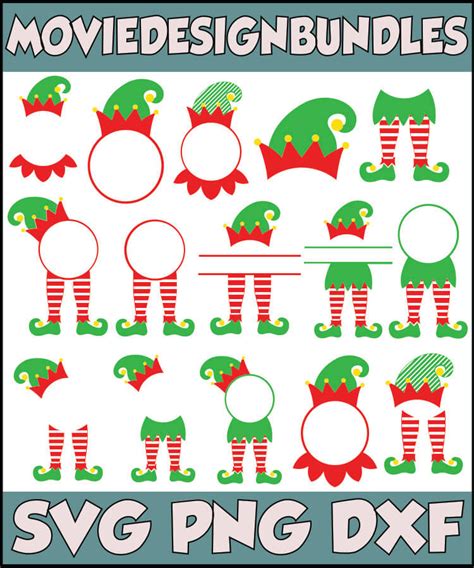 Elf Monogram Christmas Svg Bundle Movie Design Bundles