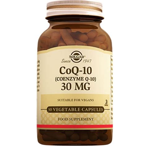 Solgar Coenzyme Q10 30 mg 30 Kapsül Koenzim Q10 Takviyesi Nar Ecza