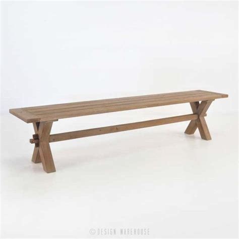 X Leg Reclaimed Outdoor Teak Benches 0 Dining Benches Outdoor Dining