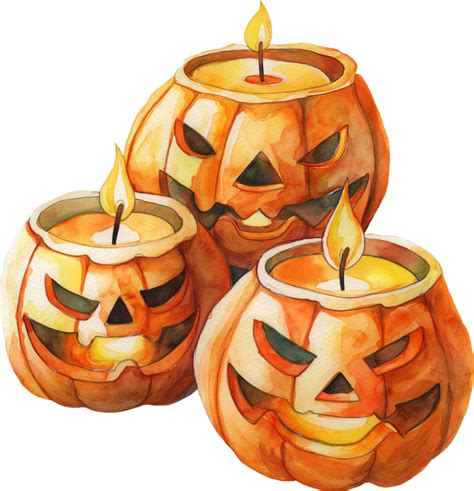 Carving Pumpkin Candle Holders For A Festive Halloween Glow 45359092 Png