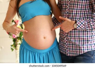 Pregnant Wife Her Husband Naked Bellies Images Stock Photos