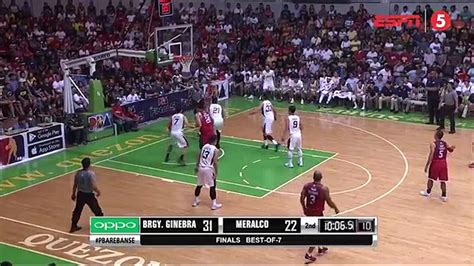 Ginebra Vs Meralco Nd Qtr Finals Game Oct Video