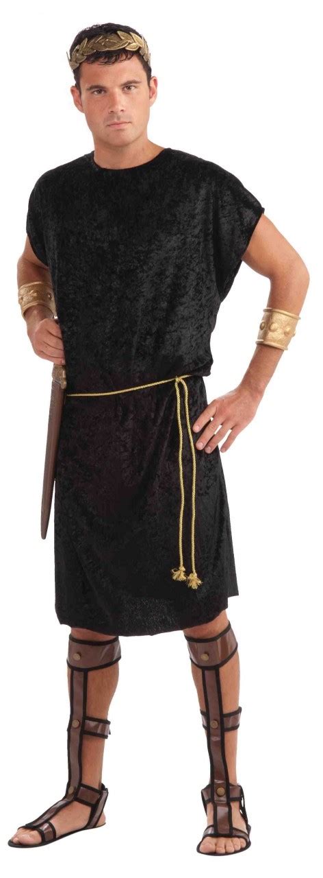 Black Tunic Adult Roman Costume - Screamers Costumes