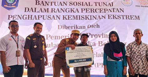 Turunkan Angka Kemiskinan Ekstrem Pemprov Babel Mulai Salurkan Bansos