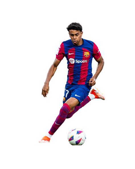 Lamine Yamal Barcelona Png Football Render