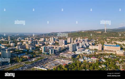 Almaty Kazakhstan May 4 2023 Urban Area With High Rise Buildings