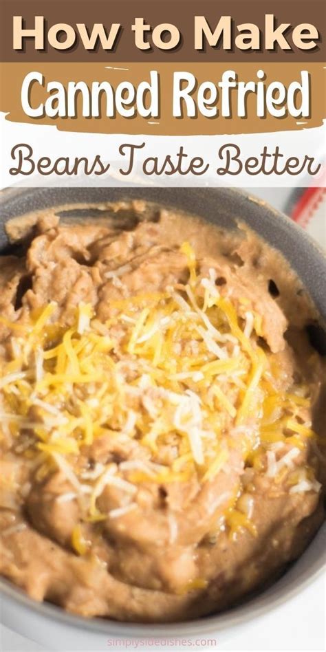 How To Make Canned Refried Beans Taste Better Recipe Refried Beans