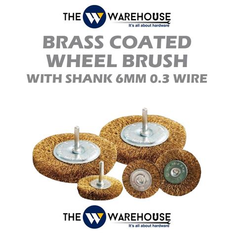 Brass Coated Wheel Brush With Shank Mm Wire Malaysia Thewwarehouse