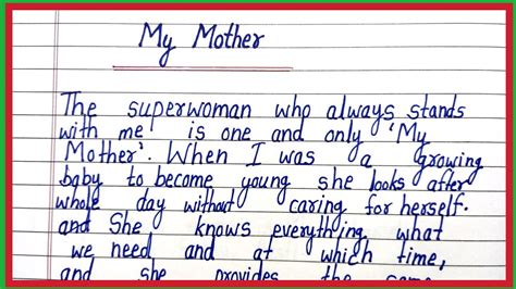 Essay On My Mother In English Paragraph On My Mother Mere Maa Par