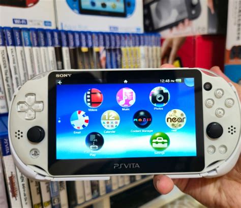 PS Vita Slim Glacier White Rare Video Gaming Video Game Consoles