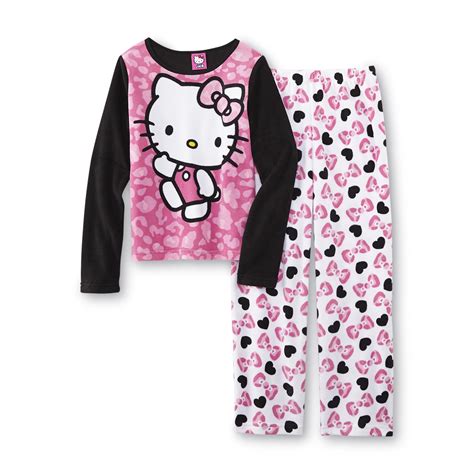 Hello Kitty Girls Fleece Pajamas