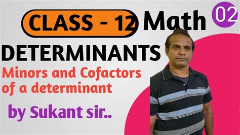 Determinant Part For Class Xii Chse Odisha Youtube