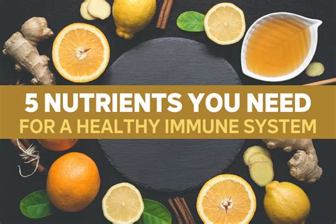 5 Nutrients You Need For A Healthy Immune System Learn How To