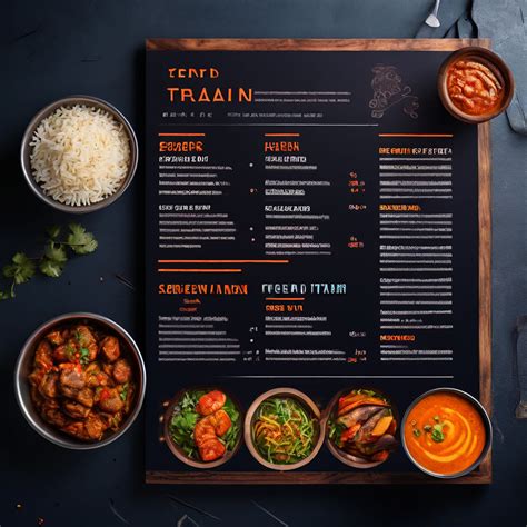 Generate a menu template for Indian r food truck by Gopi Krishna Gadde ...