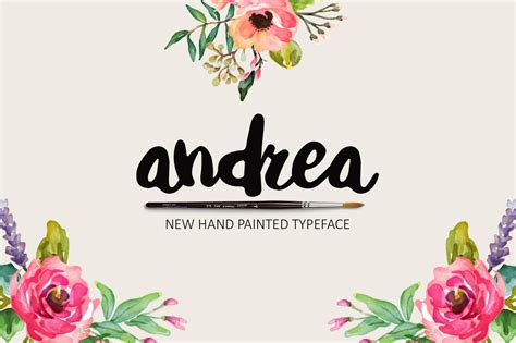 Andrea Stunning Script Fonts Creative Market