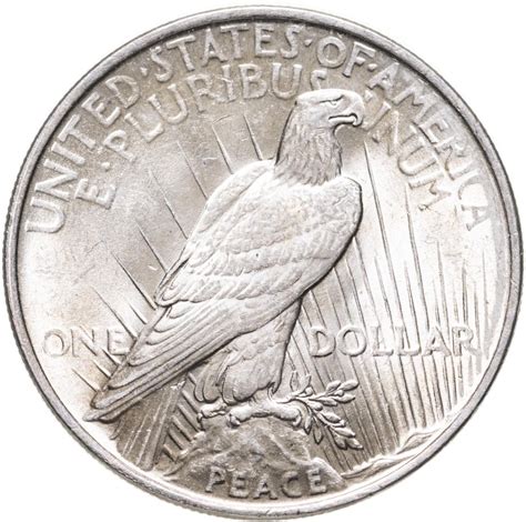 Монета США 1 доллар (dollar) 1922 Peace Dollar (Мирный доллар ...