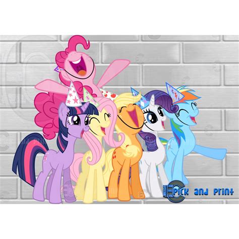 My Little Pony Character Cut Outs For Diy Backdropparty Decorations