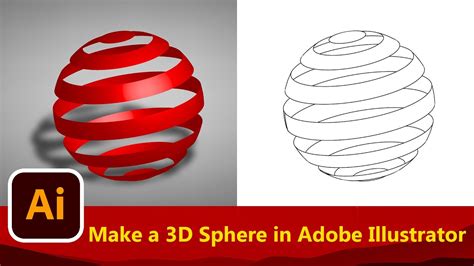 How To Make A 3D Sphere In Adobe Illustrator Tutorial YouTube