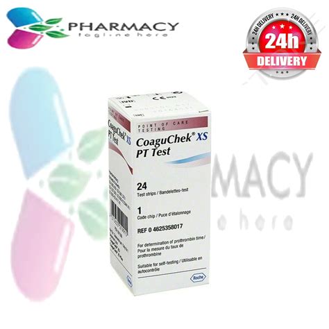 ROCHE COAGUCHEK XS PT/ INR 24 Pieces TEST STRIPS