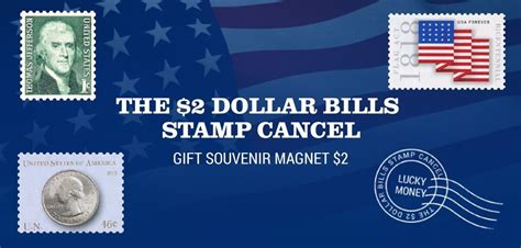 Magnet Mascot Dollars Stamp Cancel Flag From Italy Value