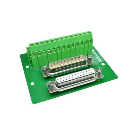 Parallel Port Solderless Terminal Block DP25 Dual Row Male To Female