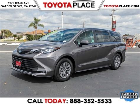 Pre Owned 2021 Toyota Sienna XLE 4D Passenger Van In Garden Grove