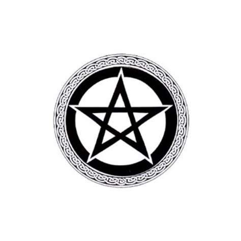 Celtic Knot Pentacle Pentagram Pagan Wiccan Rubber Stamp