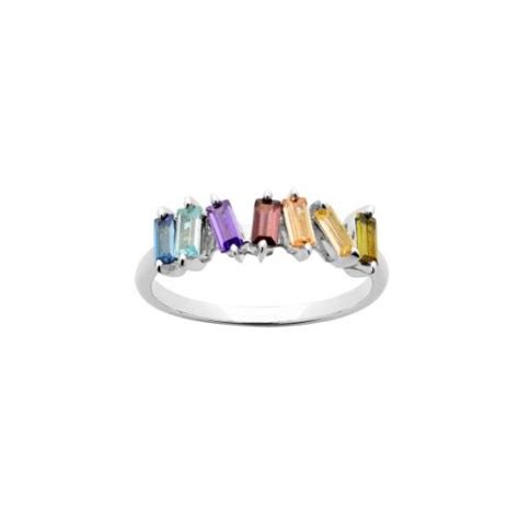 Karen Walker Stg Multi Baguette Cz Cubist Ring Westende Jewellers